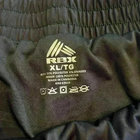 RBX Women's Shorts XL Black Athletic Running Lined Short Shorts Activewear - Picture 2 of 6